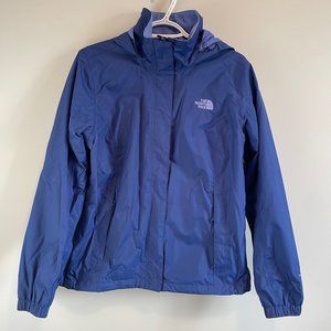 The North Face Women's Rain & Wind Jacket Sz Medium Blue/Purple